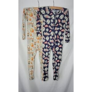 LEV Baby- Boy's Long sleeve Bamboo sports theme sleepers- size 18-24 months